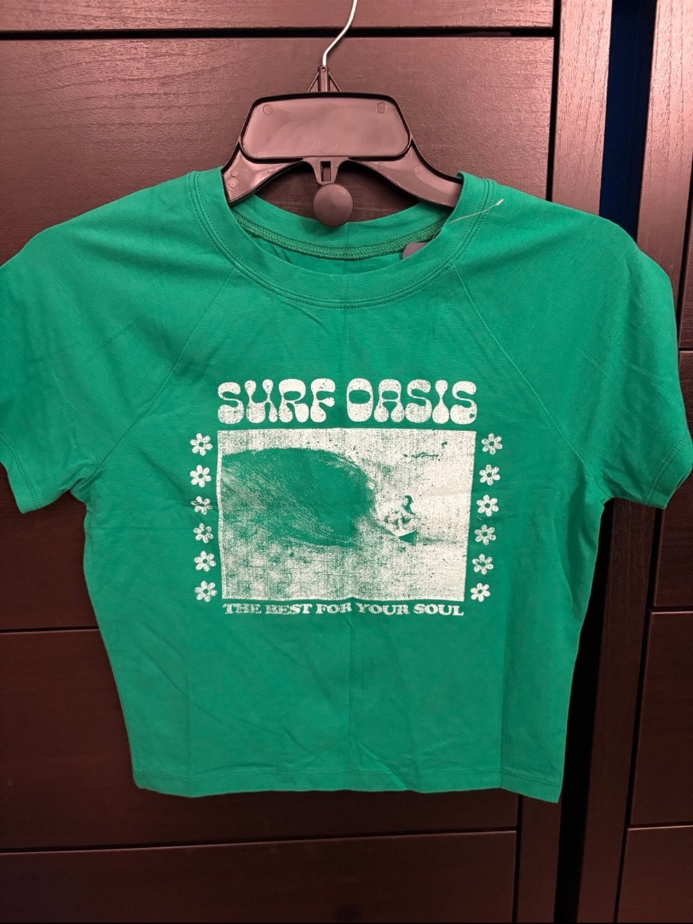 Hollister Green 'Surf Oasis' Graphic Short Sleeve Tee